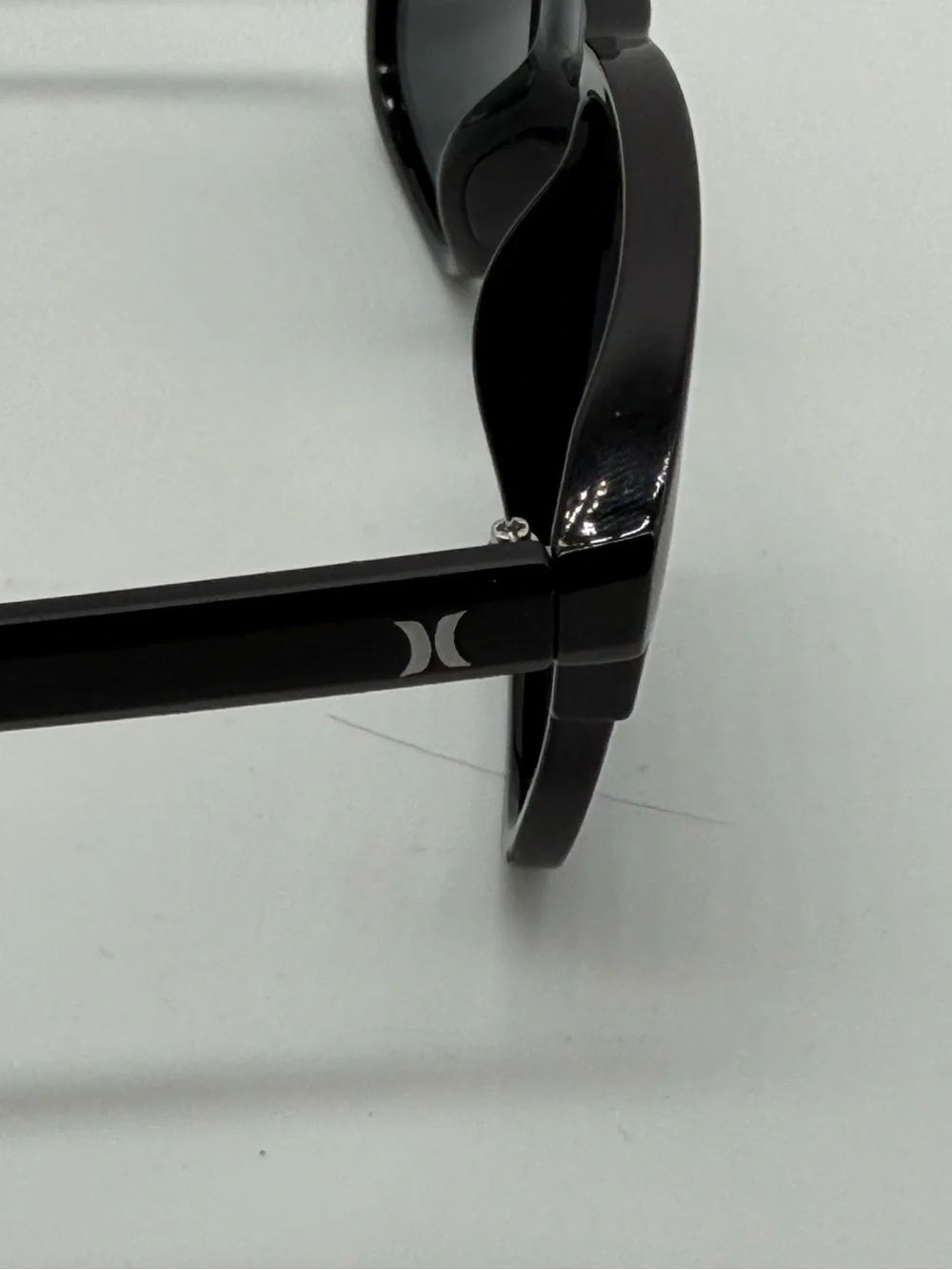 Hurley Matte Black Rectangular Sunglasses